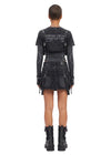 Cropped Ruffle Jacket & Mini Skirt Set