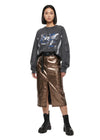 Metallic Pencil Skirt Set
