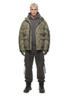 Quilted Olive Puffer Jacket