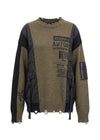 Distressed Utility Jacket & Cargo Skirt Set