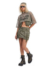 Future Ruins Mesh Crop Top Set