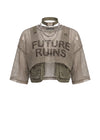 Future Ruins Mesh Crop Top Set
